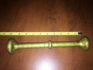 Antique Vintage Brass Large Apothecary Pharmacy Mortar 10 " 32oz