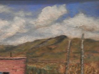 OLD ANTIQUE Listed Artist Fine Art OIL PAINTING artwork Texas Landscape 6