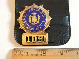 Vintage Rea Railway Express Agency Special Agent Police Badge Tdbr
