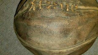 Vintage 1920 ' s - 1930 ' s Antique RAWLINGS James NAISMITH Leather BASKETBALL Rare 3