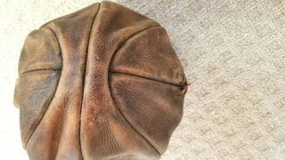Vintage 1920 ' s - 1930 ' s Antique RAWLINGS James NAISMITH Leather BASKETBALL Rare 6
