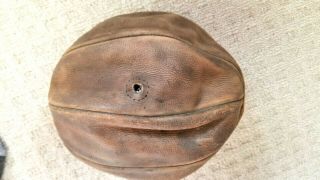Vintage 1920 ' s - 1930 ' s Antique RAWLINGS James NAISMITH Leather BASKETBALL Rare 7