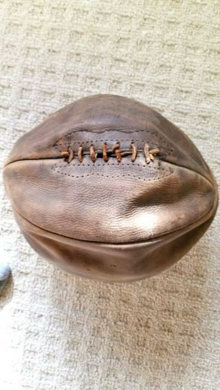 Vintage 1920 ' s - 1930 ' s Antique RAWLINGS James NAISMITH Leather BASKETBALL Rare 9