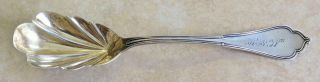 19th Century W.  T.  Eaves Virginia City Nv Coin Silver Berry Spoon C.  1862 Rare
