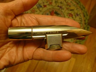 Vintage Lawton 7 Star (b) Tenor Saxophone Mouthpiece.  Stainless Steel Pre - Owne