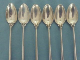 6 Wallace Grande Baroque Sterling Silver 7 5/8 