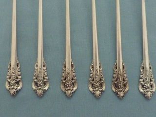 6 Wallace Grande Baroque Sterling Silver 7 5/8 