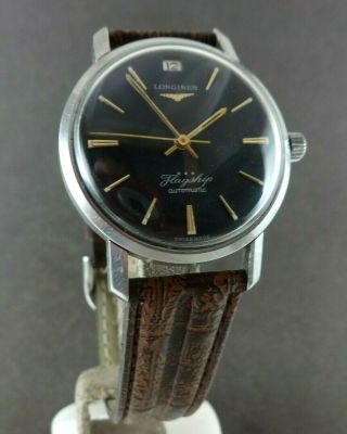 Vintage LONGINES Flagship Automatic Watch.  Caliber 341.  Date.  Ca 1960 ' s 2