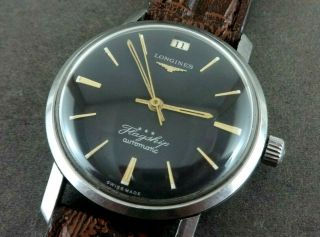 Vintage LONGINES Flagship Automatic Watch.  Caliber 341.  Date.  Ca 1960 ' s 5