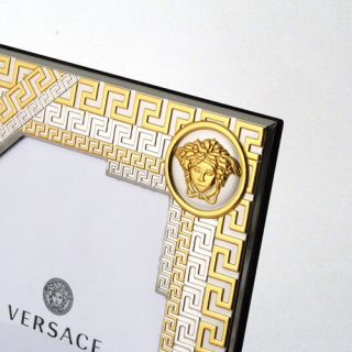 Versace Silver Gold Plated Picture Frame Exclusive 5x7 " Made In Italy