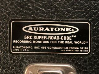 Auratone 5RC - Road - Cube passive Monitor Speakers VINTAGE 80 ' s RARE 2