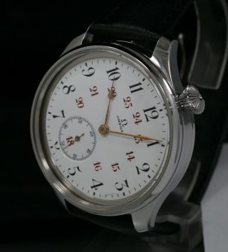 Vintage 1900s Driver Style Man Omega Marriage Wrist Watch Wristwatch Swiss