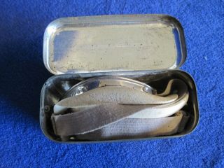 Vintage WWII French? Pilot/Aviator Googles with case 8