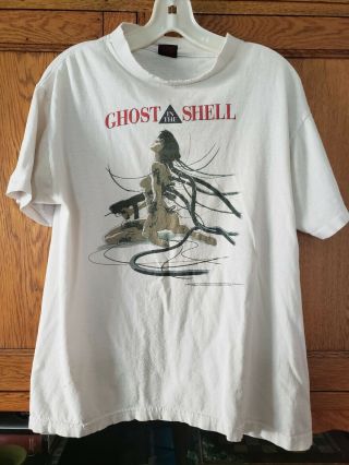 Ghost In The Shell 1995 Vintage Shirt Vtg Authentic 90s Nineties Large Broken In