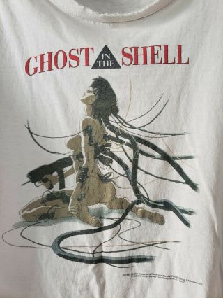 Ghost in the Shell 1995 Vintage Shirt VTG Authentic 90s Nineties LARGE Broken In 2