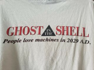 Ghost in the Shell 1995 Vintage Shirt VTG Authentic 90s Nineties LARGE Broken In 9