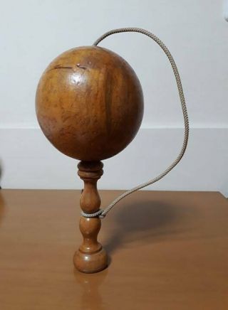 Vintage Wood Cup And Ball Toy.  Bilboquet