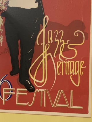 Rare 1976 Orleans Jazz & Heritage Festival Poster by Maria Loredo 3