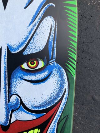 Very Rare Vintage 1989 Vision JOKER Skateboard Deck DC Comics NOS 5