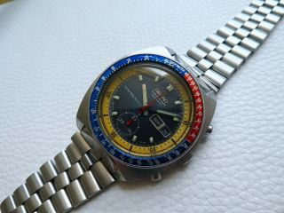 Rare Vintage Steel SEIKO Pogue Automatic Men ' s Chronograph watch from 1974 ' s 7