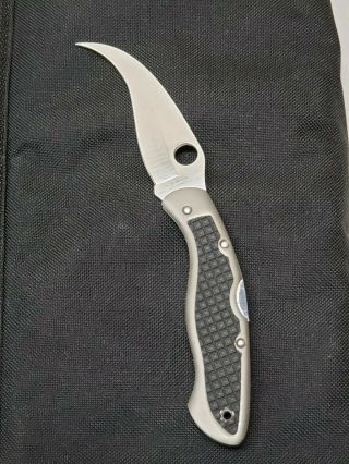 Spyderco G - 2 Stainless Folding Pocket Knife Civilian Collectors Vintage Blade