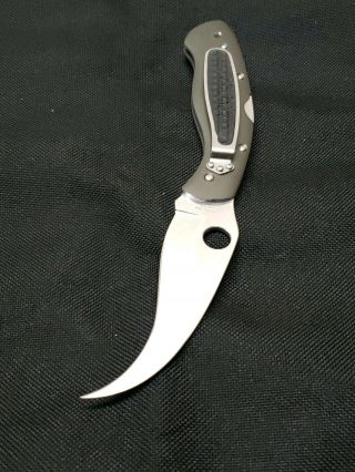 Spyderco G - 2 Stainless Folding Pocket Knife Civilian Collectors Vintage Blade 5
