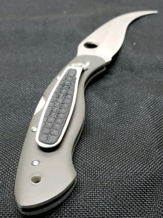 Spyderco G - 2 Stainless Folding Pocket Knife Civilian Collectors Vintage Blade 8