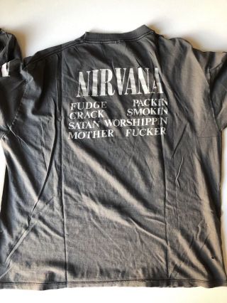 Vintage 1992 Nirvana Vestibule Long Sleeve T - shirt 2