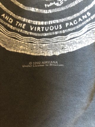 Vintage 1992 Nirvana Vestibule Long Sleeve T - shirt 3