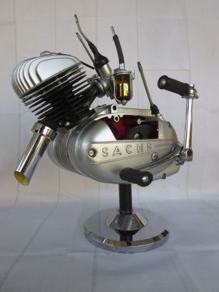 Vintage Sachs Cutaway Engine Collectable Display German Classic Moped Motorcycle