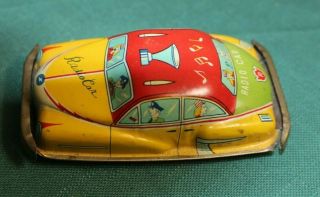 VINTAGE TIN TOY CAR - - RADIO CAR - - MADE IN JAPAN BY HAJI 2