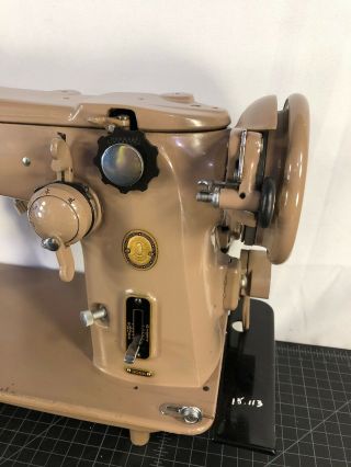 Vintage Singer Model 306K Sewing Machine All Metal W/ Pedal 2 3