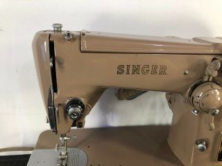 Vintage Singer Model 306K Sewing Machine All Metal W/ Pedal 2 4