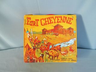 Ideal Toys " Fort Cheyenne " Playset Vintage 1960 