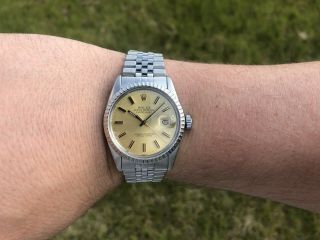 Vintage Rolex Datejust 16000 Stainless Steel 1981 Cal.  3035