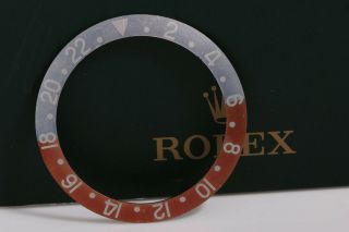 Rolex Vintage Gmt - Master " Pepsi " Red Back Insert For Model 1675 Fcd8342