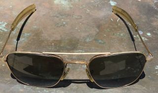 Vintage American Optics 1/10 12k Gf 5 1/2 Men’s Aviator Sunglasses.