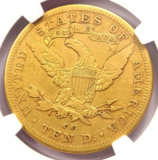 1893 - CC Liberty Gold Eagle $10 Carson City Coin - NGC VF Details - Rare 4