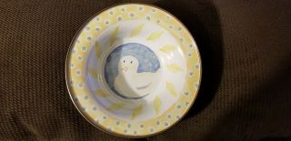 Mackenzie - Childs Yellow & Blue Enameled Mug,  Bowl & Plate with Duck 3