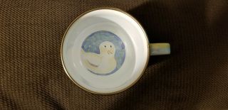 Mackenzie - Childs Yellow & Blue Enameled Mug,  Bowl & Plate with Duck 4