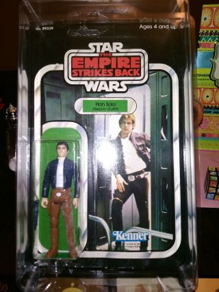 Vintage Star Wars Esb Han Solo Bespin Fatigues Kenner 1980 48 Back Unpunched