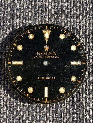 Vintage Rolex 1950’s Radium Submariner 5510 Gilt Dial