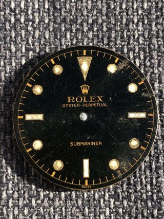 Vintage Rolex 1950’s Radium Submariner 5510 Gilt Dial 2