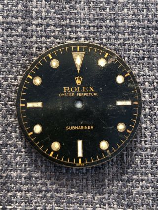 Vintage Rolex 1950’s Radium Submariner 5510 Gilt Dial 3
