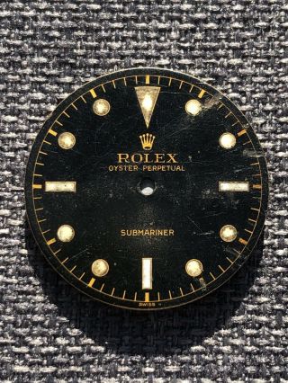 Vintage Rolex 1950’s Radium Submariner 5510 Gilt Dial 5