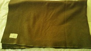 1941 Us Army Issue Wool Blanket By Peerless Woolen Mills