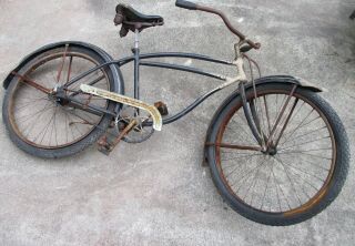 Vintage Mid - Century 1952 Arnold Schwinn Majestic Mens Bicycle Rusty Barn Find