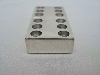 Dunhill Hallmarked Solid Sterling Silver Paper Weight In The Form of a Domino. 6