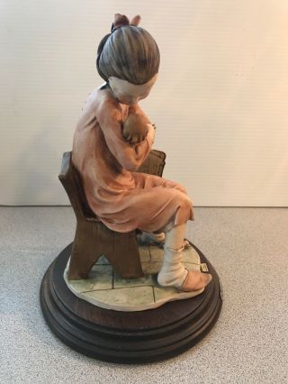 Capodimonte Italian Porcelain Figurine Mother Child Signed Numbered W Cert. 4