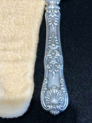 Antique Tiffany & Co.  1885 English King Sterling Silver Pie/Cake Serving Knife 3